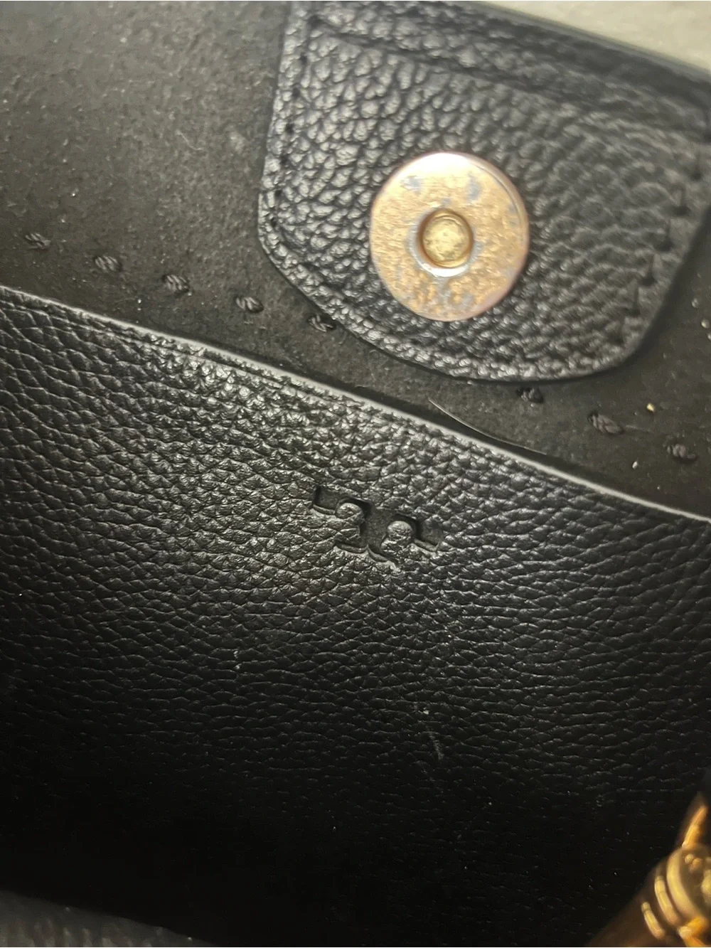 Tory Burch Black Pebbled Leather Shoulder Tote with Gold Hardware